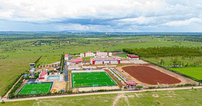 Merishaw School campus in its Kajiado setting